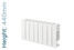 Trade Essentials Aluminium Designer White Horizontal Radiator H440mm X W420mm Trade Essentials Aluminium Designer White Horizontal Radiator H440mm X W420mm